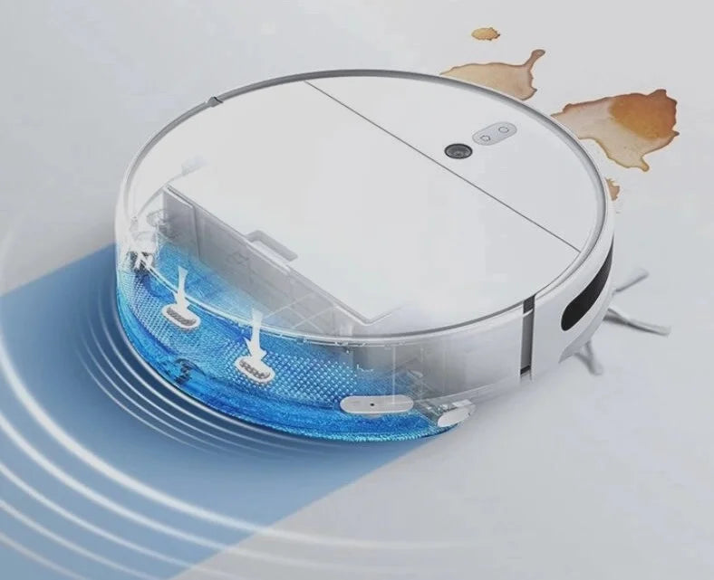 Aspirador de pó Robo Inteligente CyberBroom XR500 / com navegação LIDAR, 110/220V Bivolt, Aspirador Robótico com Tank e Esfregona, Recarga automática e retoma a limpeza