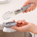 Escova com Dispensador Multiuso Limpeza Lava-louças Detergente Bubbles Intense