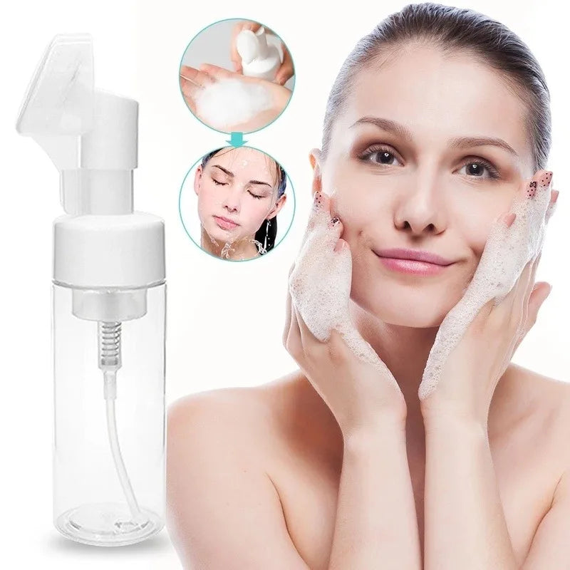 Frasco De Skin Care/Cabeça de silicone com escova de limpeza