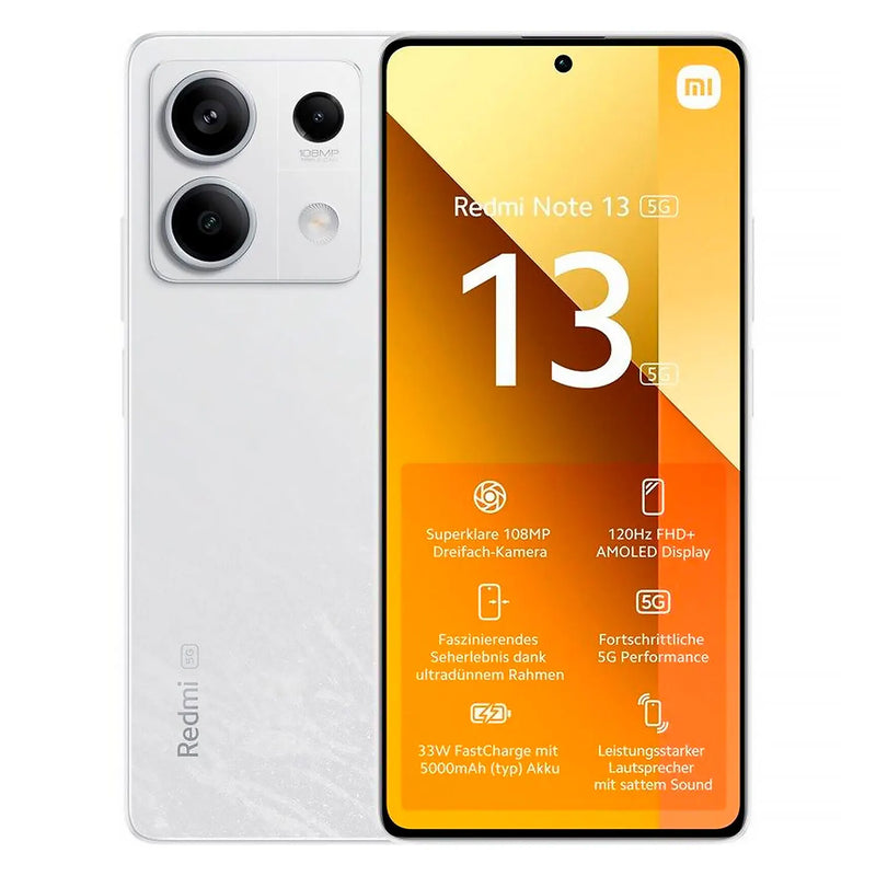 Xiaomi Redmi Note 13 5G 128GB ROM / 6GB RAM Versão Global | Smartphone 5G , ROM Global , Câmera 108MP , Carregador 33W