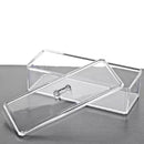 Caixa Organizadora Porta Maquiagem e Algodão Em Acrílico Retangular