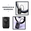 Calibrador Compressor De Ar Portátil Recarregável Enche Pneu de Carro Moto Bola - Car Air Pump