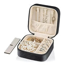 Porta Jóias Portátil Mini Maleta Estojo Organizador Brincos Colares Anéis Caixinha de Jóias Para Viagem Compacta