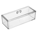 Caixa Organizadora Porta Maquiagem e Algodão Em Acrílico Retangular