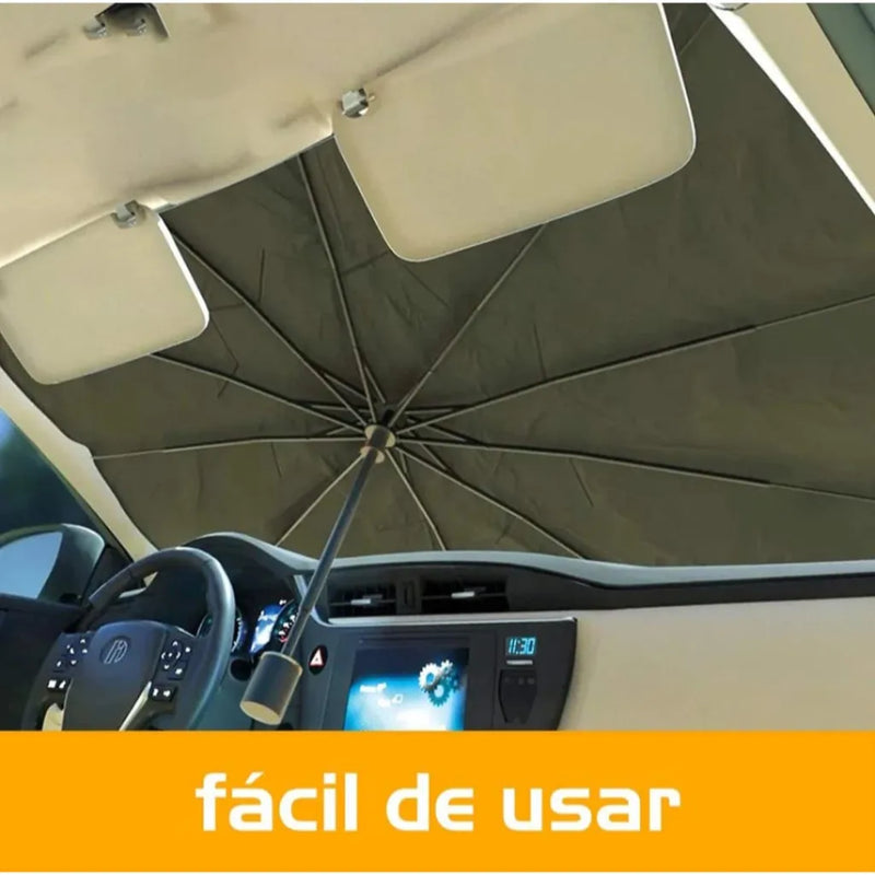 Painel Guarda Sol de Para-Brisa Proteção Raio Solar Para Carro Protetor Solar Portátil UV Automotivo