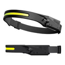 Lanterna de Cabeça Recarregável Led Body Motion Camping Torch Light Lamp Com USB