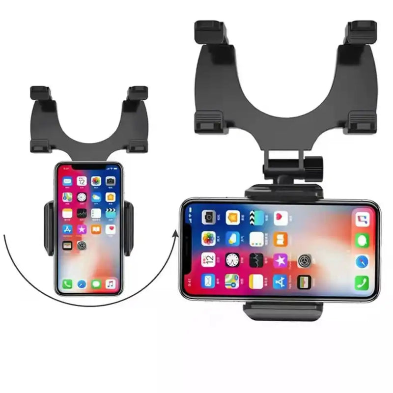 Suporte Retrovisor Giratório Articulado De Celular Veicular Para Espelho Flexível P/Celular Espelho Retrovisor Firme Acessório