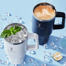 Copo Isolado de Aço Inoxidável Romantic Crown-304, Copo com Canudo, Copo de Vácuo Térmico, Garrafa de Água Termal, Caneca