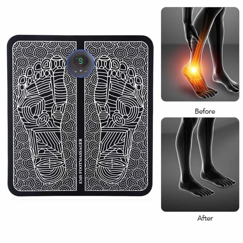 Massageador de Pés Elétrico Tie Muscle Therapy Cuidados de Saúde Relaxamento Electric Foot Massager Tie Muscle Therapy Health Care Relaxation