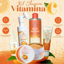 Vitamin C Skincare Kit 5 Items Serum Mousse Mask Micellar Water Exfoliating-Phállebeauty