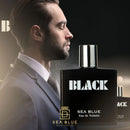 Perfume Masculino Preto 100mlMen's Perfume Black 100ml Imported Sea Blue Military Camouflage