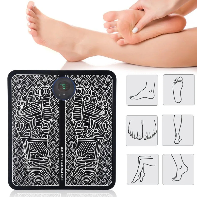 Massageador de Pés Elétrico Tie Muscle Therapy Cuidados de Saúde Relaxamento Electric Foot Massager Tie Muscle Therapy Health Care Relaxation