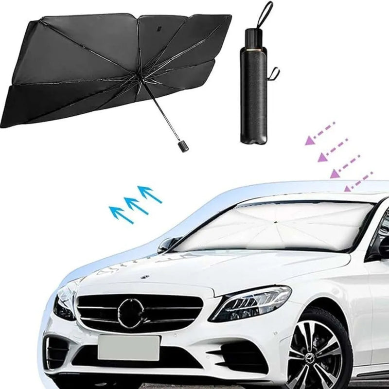 Painel Guarda Sol de Para-Brisa Proteção Raio Solar Para Carro Protetor Solar Portátil UV Automotivo