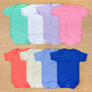 Macacão Baby Body Short Sleeve Suedine Basic up to 12 Months