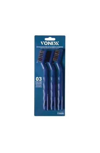 kit escovas vonixx nylon , latão , aço