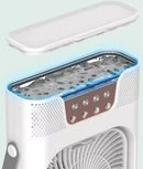 Climatizador Breezy  Ventis / Umidificador Ventilador Portátil USB Led Quarto Sala Escritório Mesa Reservatório 600ml Alça