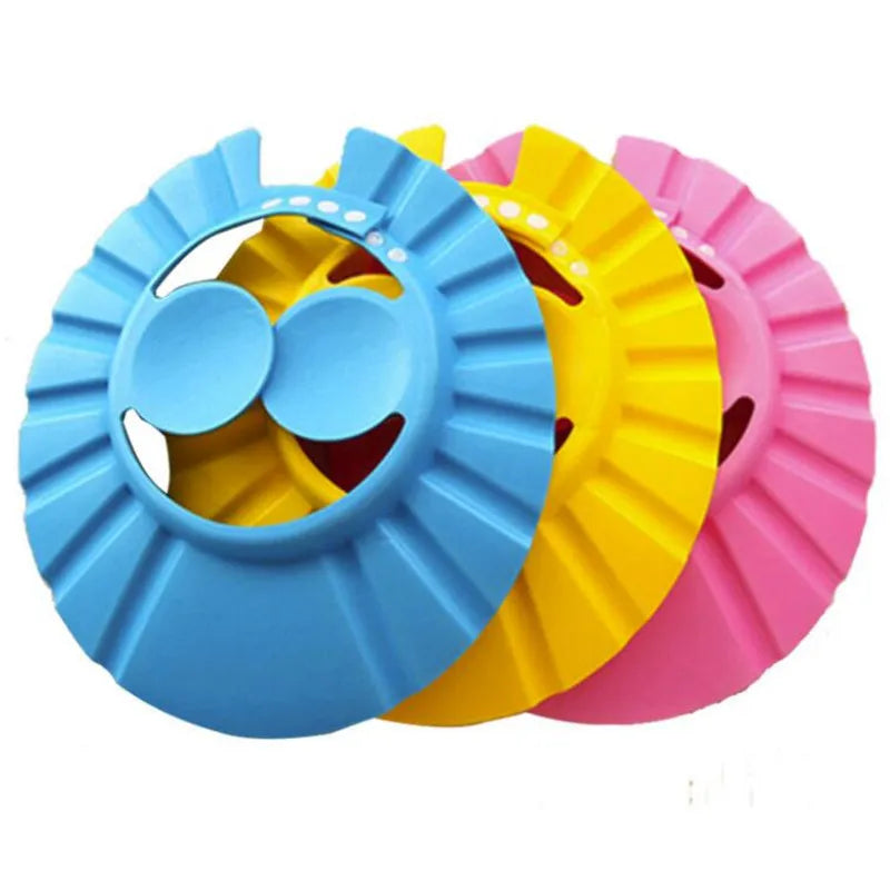 Seguro Shampoo Chuveiro Banho Banheira Proteger Chapéu Cap macio Para Baby Wash Hair Shield Bebes Crianças Banho Shower Cap Hat Crianças