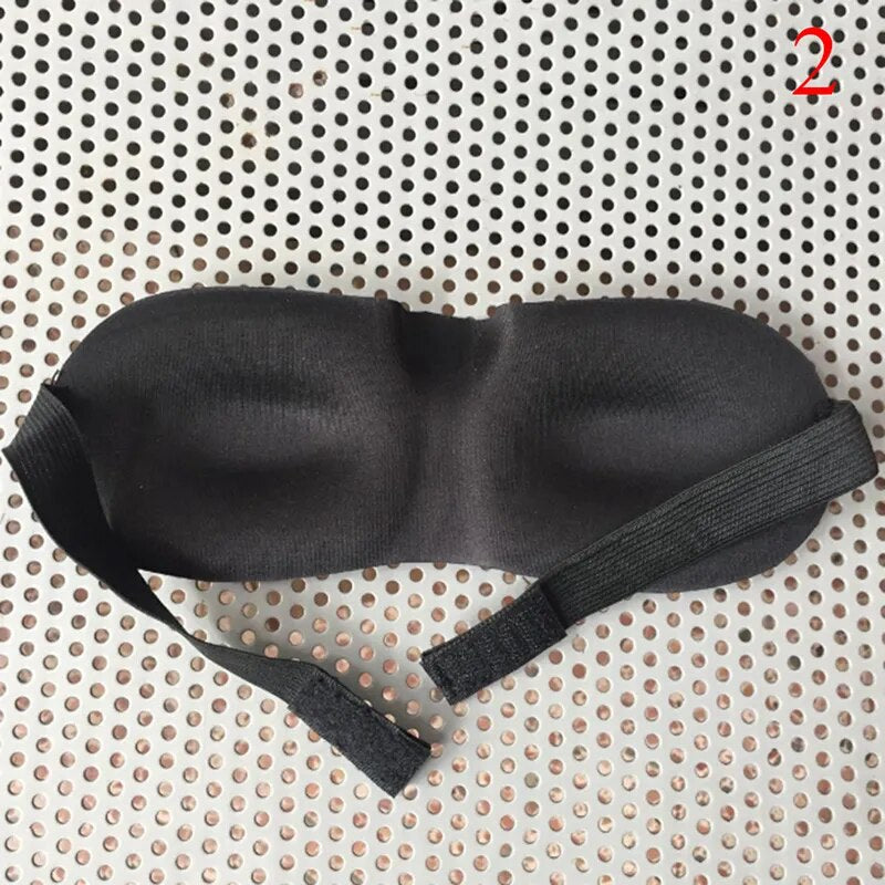 Máscara de sono 3D para viagens, Block Out, máscara leve para os olhos, ajuda suave para dormir, sombra respirável, Slaapmasker noturno