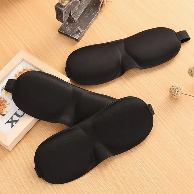 Máscara de sono 3D para viagens, Block Out, máscara leve para os olhos, ajuda suave para dormir, sombra respirável, Slaapmasker noturno