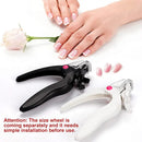 Cortador de unhas acrílico ajustável em aço inoxidável cortador de ponta de unha artificial falso aparador de unhas para arte das unhas manicure projeto