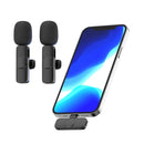 2.4G Wireless Lavalier Microphone Audio Video Recording Lapel Microphones for iPad/Android/Xiaomi/Samsung Live Game Broadcast