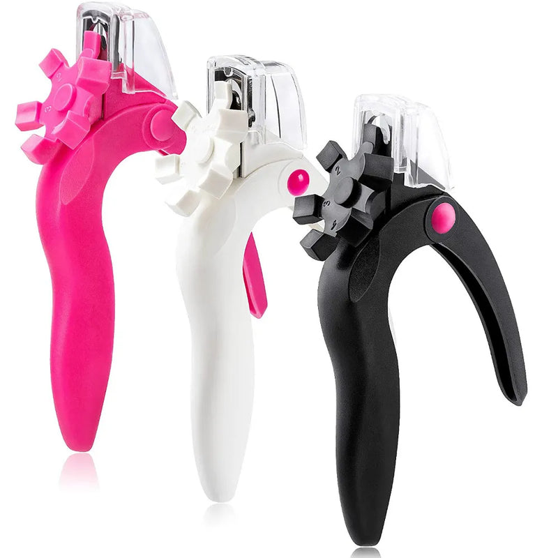 Cortador de unhas acrílico ajustável em aço inoxidável cortador de ponta de unha artificial falso aparador de unhas para arte das unhas manicure projeto