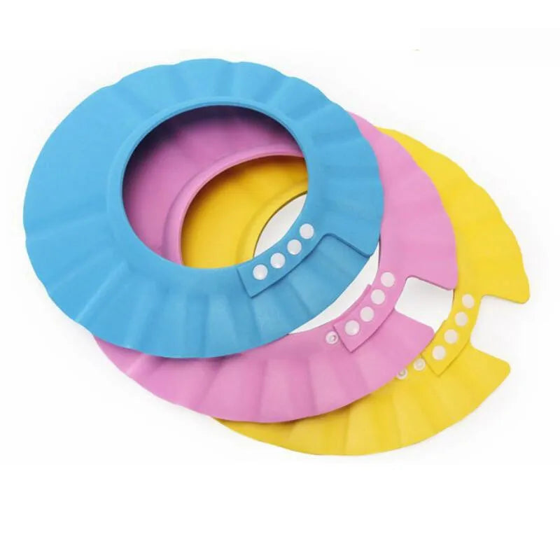 Seguro Shampoo Chuveiro Banho Banheira Proteger Chapéu Cap macio Para Baby Wash Hair Shield Bebes Crianças Banho Shower Cap Hat Crianças