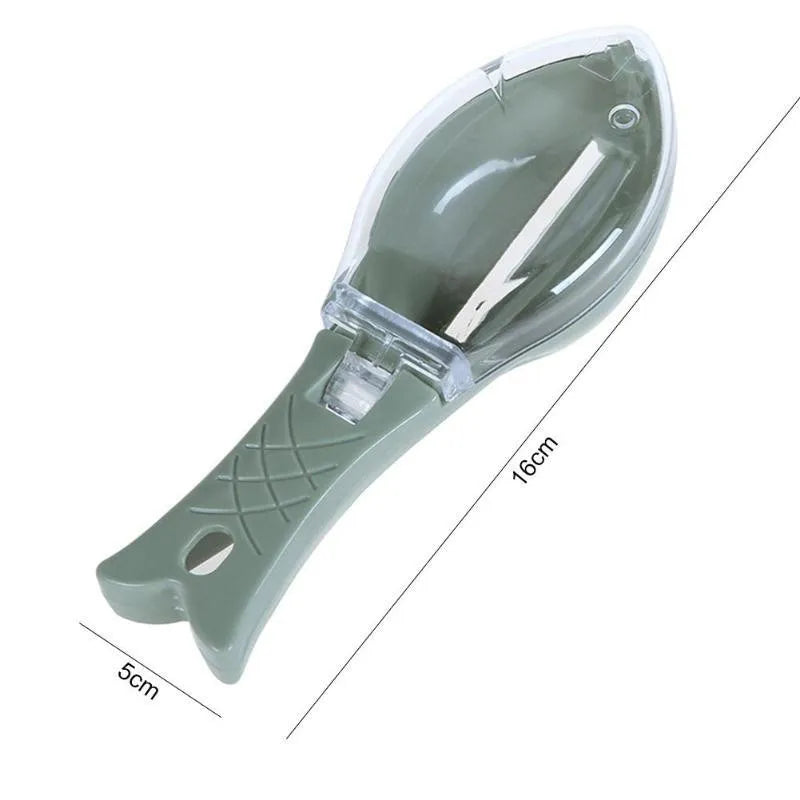 Fish Scales Graters Scraper Fish Cleaning Tool Scraping Scales Device with Cover Home Kitchen Cooking Fishing Tool Pesca Tackle