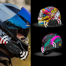 Fone de Ouvido para Capacete Helmet Bluetooth 5.3 Universal Headset Waterproof Voice Assistant Moto Earphone Motorbike Hands Free Wireless Headphone