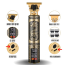 Novo aparador de cabelo cortador de cabelo barbeiro elétrico T9 atualizado LCD USB recarregável elétrica empurrar máquina de corte de cabelo para homens