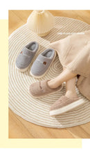 Winter Home Cotton Slippers for Women's Indoor Soft Sole, Non slip, Warm, Not Tired, Simple Couple Cotton Shoes for Men