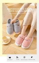 Winter Home Cotton Slippers for Women's Indoor Soft Sole, Non slip, Warm, Not Tired, Simple Couple Cotton Shoes for Men