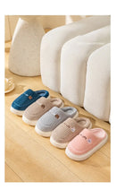 Winter Home Cotton Slippers for Women's Indoor Soft Sole, Non slip, Warm, Not Tired, Simple Couple Cotton Shoes for Men