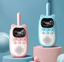 Rádio transceptor interfone para crianças brinquedos presentes de aniversário 2 pçs crianças walkie talkie recarregável 1000mah portátil 0.5w 3km
