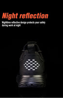 Safety Shoes Work Shoes Steel Toe Men Puncture-Protective Work Boots Indestructible Safety Lightweight