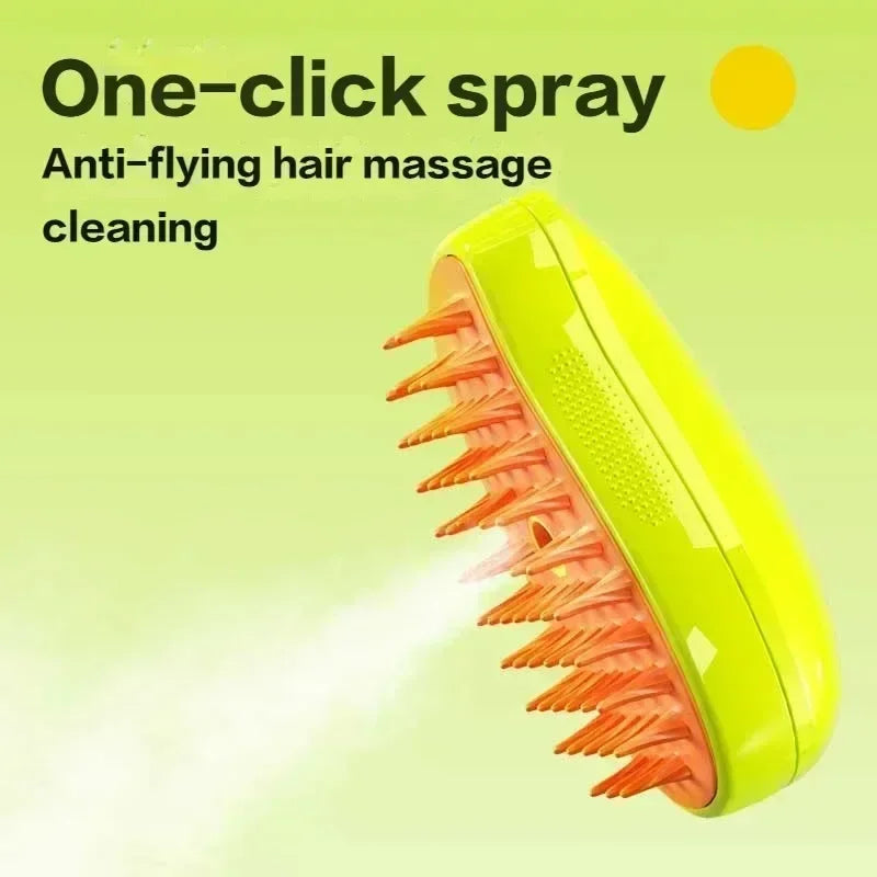 Escova Vapor Escova Pulverizador Elétrico para Massagem Pet ferramenta de tosa Derramamento 3 em 1 Sprays Elétricos Pentes de Massagem