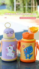 500ml Unicorn Kids Thermos Bottle Cute Children's Thermal Water Bottle Stainless Steel Thermos Mug For Student Water Cup