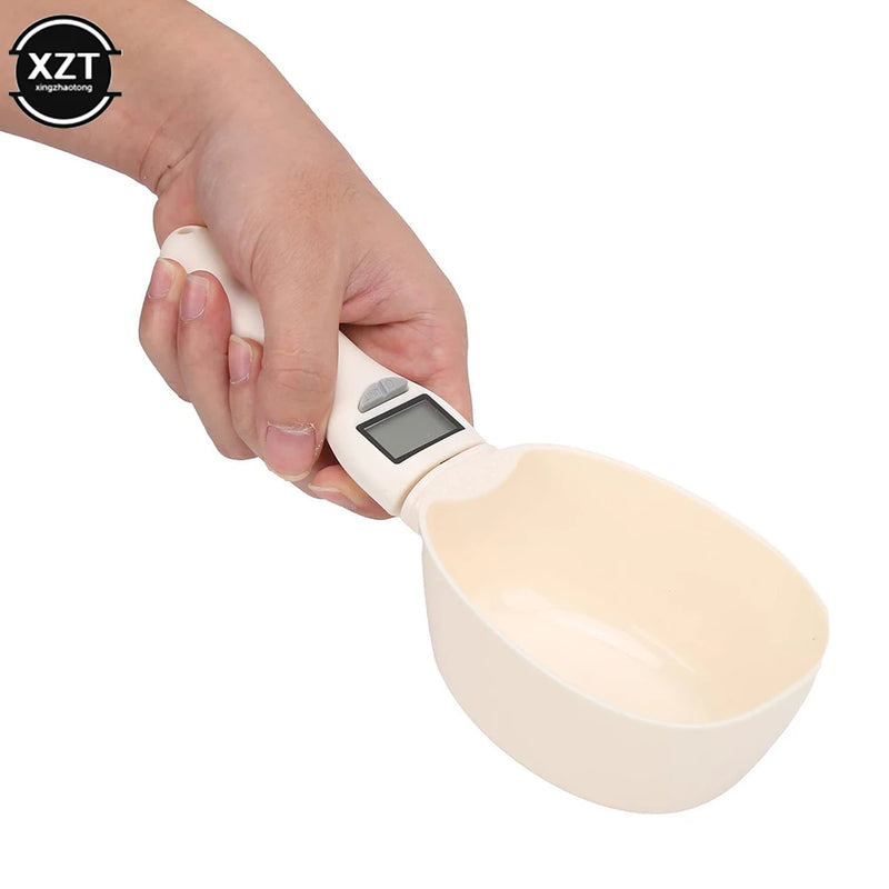 Colher de Medição de alimentos para animais de estimação Copo de medição eletrônico de comida para cães e gatos Balança de colher digital Balança de alimentos de cozinha com display LED