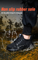 Safety Shoes Work Shoes Steel Toe Men Puncture-Protective Work Boots Indestructible Safety Lightweight