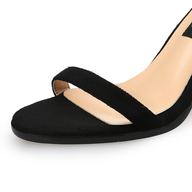 2024 Summer Plus Size 34-43 Woman 9.5cm High Heels Sandals Classic Block Platform Pumps Lady Chunky Burgundy Yellow Nude Shoes