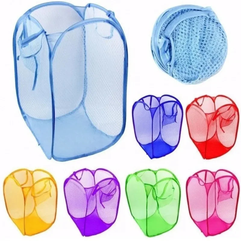 Organizador de Roupas Fabric Basket Clothes Organizer Multipurpose Foldable Toy Laundry Bathroom Bedroom