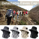 Chapéu de sol Big Eave Chapéu Máscara Chapéu de pesca Trabalho ao ar livre Escalada Hiking Caps Proteção solar Destacável Sun Hat Sports Caps