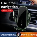 Carregador por Indução  Suporte de ventilação de ar para smartphone móvel Suporte GPS de montagem de carro em suporte de carro para iPhone Xiaomi Samsung Huawei