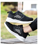 Lightweight Comfortable Steel Toe Shoes For Men Work Sneakers Safety Toe Slip On Puncture Proof Footwear Indestructible Shoes