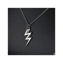 Wicky Wicky 1 Piece Jewelry Necklace Male Radius Chain 316L Stainless Steel Thunder 2mm