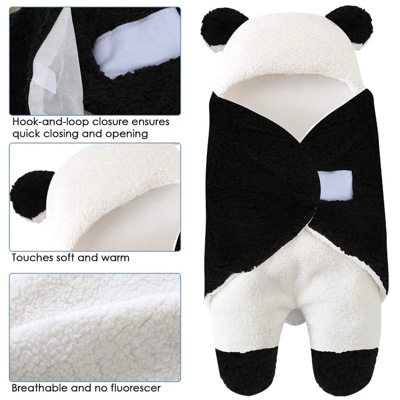 Recém-nascido Baby Supplies Inverno Fleece Warm Sleeping Bag Cotton Pure Color Swaddle Baby Sleeping Bag Out Blanket