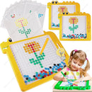 Magnetico Drawing Board Toy Educacional Toddler Galinha Dinossauro Brinquedos de Viagem Ponto Magnético Art Board Presentes de Aniversário para Crianças Meninos