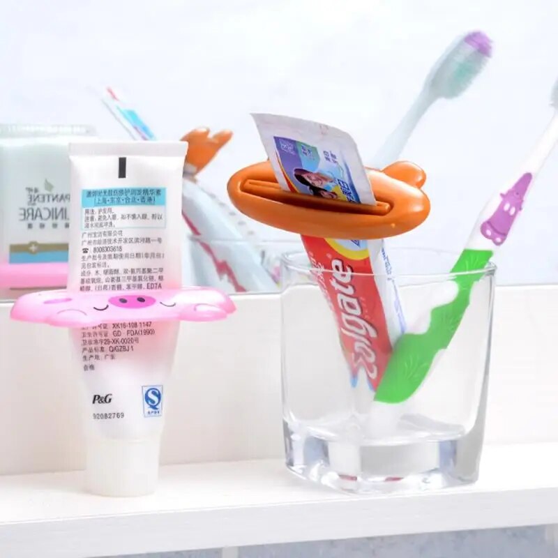Bonito animal dos desenhos animados multi-uso squeezer pasta de dentes versão coreana criativo pasta de dentes squeezer dispenser acessórios de banheiro