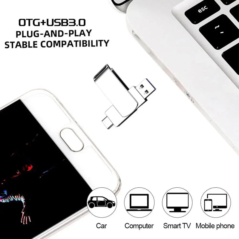 Pen Drive Xiaomi 16TB USB 3.0 8TB 4TB High Speed Transfer Metal SSD Pendrive Cle Portable U Disk Flash Drive Memoria USB Stick