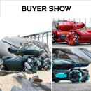 Tanques Rc 2.4G Modo de controle duplo Veículo blindado Bombas de água de alta velocidade Relógio de indução Controle remoto duplo Brinquedo